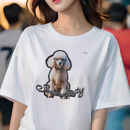 Tシャツ レディース 犬ファン 半袖 春夏 犬柄 プリント カジュアル かわいい 人間用 フィットネス ダンス 眼鏡 プードル 首輪 クール テキスト Tシャツ レディース 犬ファン 半袖 春夏 犬柄 プリント カジュアル かわいい 人間用 フィットネス ダンス 眼鏡 プードル 首輪 クール テキスト