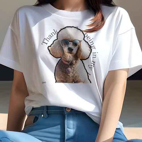Tシャツ レディース 犬ファン 半袖 春夏 犬柄 プリント カジュアル かわいい 人間用 フィットネス ダンス サングラス プードル 首輪 Tシャツ レディース 犬ファン 半袖 春夏 犬柄 プリント カジュアル かわいい 人間用 フィットネス ダンス サングラス プードル 首輪