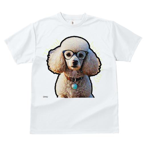 Tシャツ レディース 犬ファン 半袖 春夏 犬柄 プリント カジュアル かわいい 人間用 フィットネス ダンス メガネ プードル ネックレス