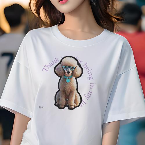 Tシャツ レディース 犬ファン 半袖 春夏 犬柄 プリント カジュアル かわいい 人間用 フィットネス ダン..