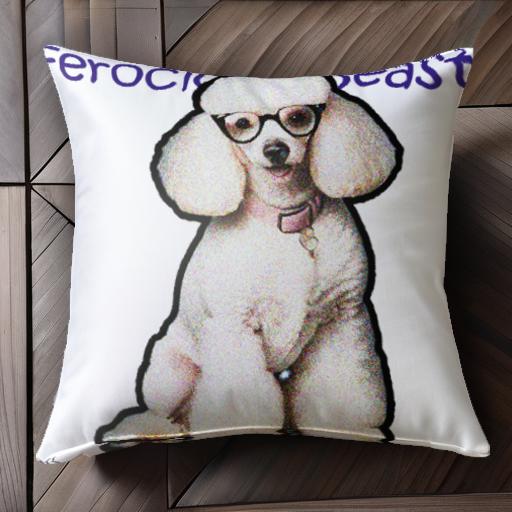 メガネ プードル オシャレ 可愛い 犬用アクセサリー クッションカバー 45×45cm アニマル柄 おしゃれ ク..