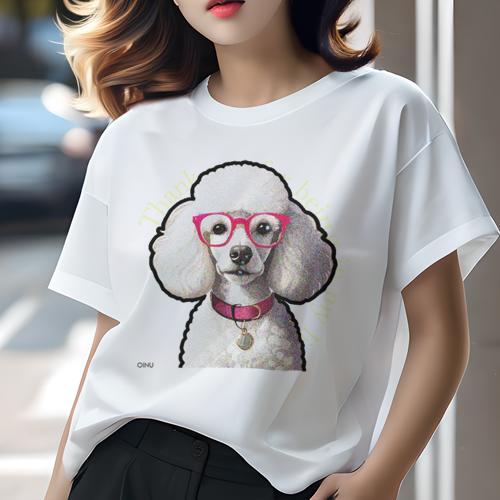 Tシャツ レディース 犬ファン 半袖 春夏 犬柄 プリント カジュアル かわいい 人間用 フィットネス ダンス 眼鏡 プードル 首輪 ペンダント Tシャツ レディース 犬ファン 半袖 春夏 犬柄 プリント カジュアル かわいい 人間用 フィットネス ダンス 眼鏡 プードル 首輪 ペンダント