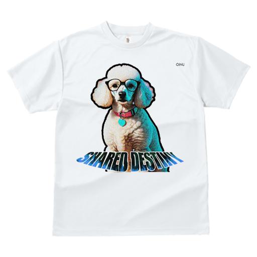 Tシャツ レディース 犬ファン 半袖 春夏 犬柄 プリント カジュアル かわいい 人間用 フィットネス ダンス メガネ プードル 首輪 メダル