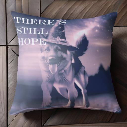 魔法帽子 ジャーマンシェパード 星 夜空 クッションカバー 45×45cm アニマル柄 おしゃれ 可愛い クッシ..