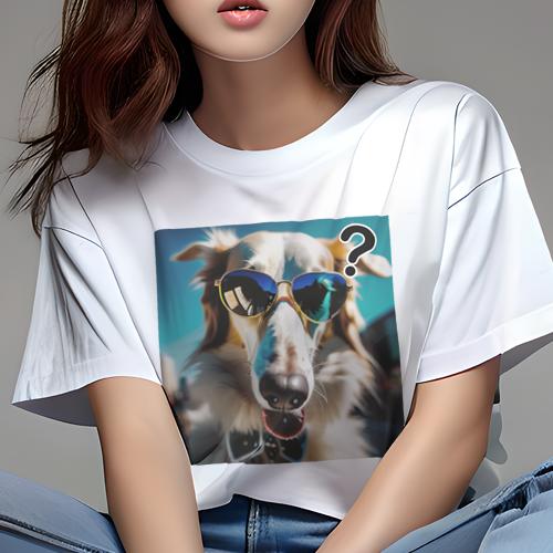 Tシャツ レディース 犬ファン 半袖 春夏 犬柄 プリント カジュアル かわいい 人間用 フィットネス ダン..