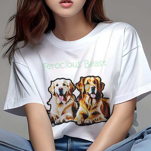 Tシャツ レディース 犬ファン 半袖 