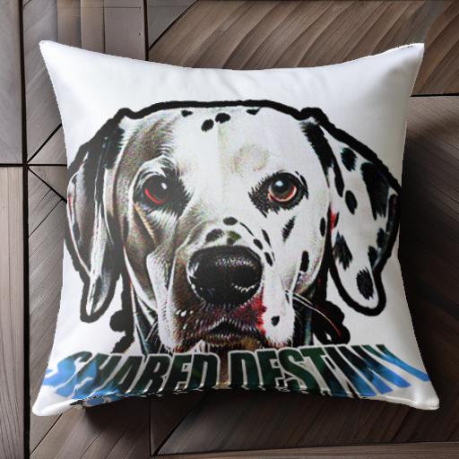 運命 ダルメシアン 犬 可愛い クッションカバー 45×45cm アニマル柄 おしゃれ クッション本体付き 正方形 犬ファン 運命 ダルメシアン 犬 可愛い クッションカバー 45×45cm アニマル柄 おしゃれ クッション本体付き 正方形 犬ファン