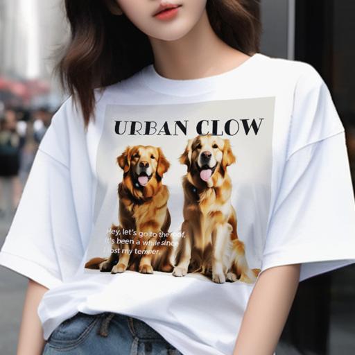 Tシャツ メンズ キッズ 犬ファン 半袖 春夏 犬柄 プリント カジュアル かわいい 人間用 フィッ