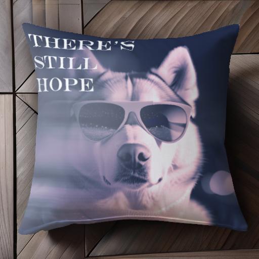 サングラス シベリアンハスキー クッションカバー 45×45cm アニマル柄 おしゃれ 可愛い クッション本体付き 正方形 犬ファン