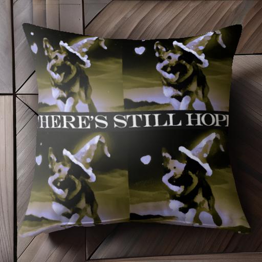 月 ジャーマンシェパードドッグ 星 ハート クッションカバー 45×45cm アニマル柄 おしゃれ 可愛い クッション本体付き 正方形 犬ファン