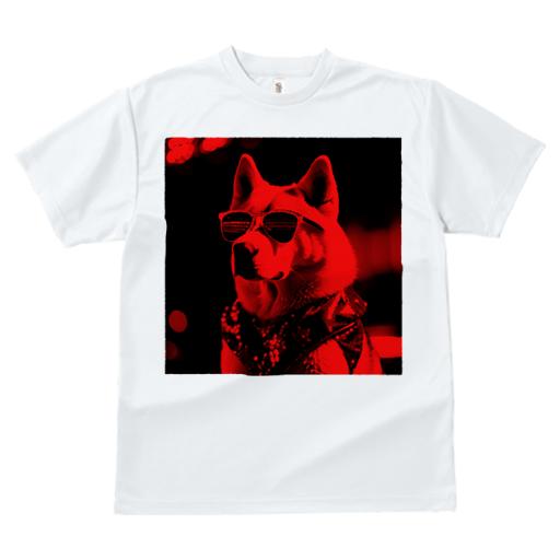 Tシャツ レディース 犬ファン 半袖 春夏 犬柄 プリント カジュアル かわいい 人間用 フィットネス ダンス サングラス その他 バンダナ レッドフィルター
