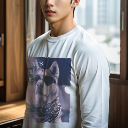 長袖Tシャツ 人間用 メンズ 秋春夏 プリント レジャー アウトドア カジュアル かわいい 犬ファン サングラス シベリアンハスキー バンダナ