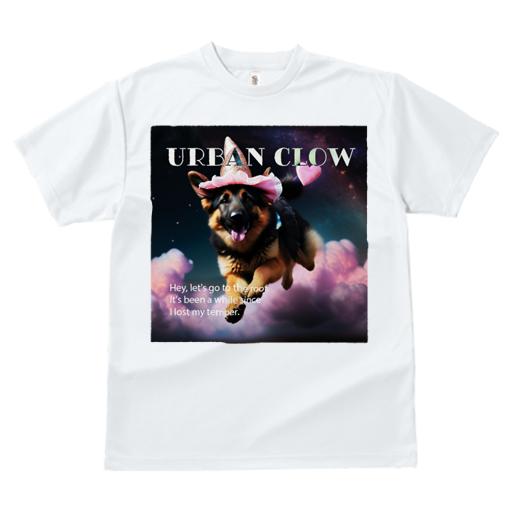 Tシャツ レディース 犬ファン 半袖 春夏 犬柄 プリント カジュアル かわいい 人間用 フィットネス ダンス 魔法の帽子 ジャーマンシェパードドッグ 星空 ピンクのハート 雲