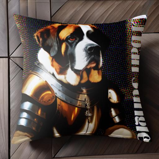 アーマー セントバーナード 騎士 アーバンジャングル クッションカバー 45×45cm アニマル柄 おしゃれ 可愛い クッション本体付き 正方..