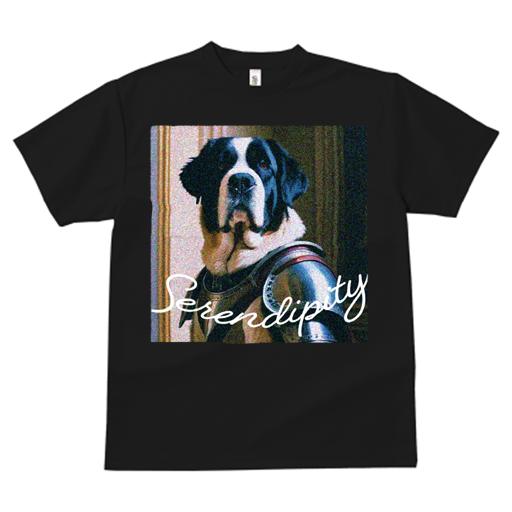 Tシャツ レディース 犬ファン 半袖 春夏 犬柄 プリント カジュアル かわいい 人間用 フィットネス ダンス 鎧 セントバーナード セレンディピティ 騎士