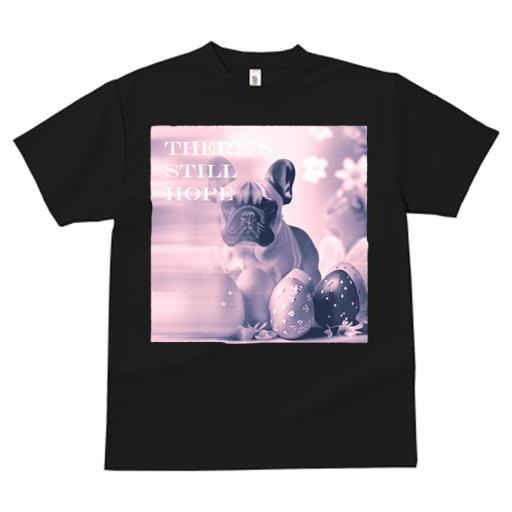 Tシャツ レディース 犬ファン 半袖 春夏 犬柄 プリント カジュアル かわいい 人間用 フィットネス ダンス イースターエッグ フレンチブルドッグ 花