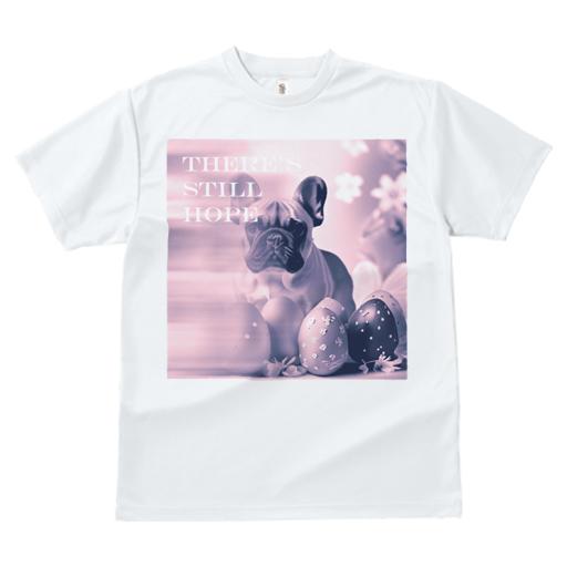 Tシャツ レディース 犬ファン 半袖 春夏 犬柄 プリント カジュアル かわいい 人間用 フィットネス ダンス イースターエッグ フレンチブルドッグ 花