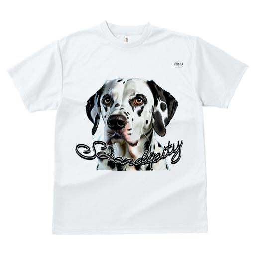 Tシャツ レディース 犬ファン 半袖 春夏 犬柄 プリント カジュアル かわいい 人間用 フィットネス ダンス 文字 ダルメシアン Serendipity