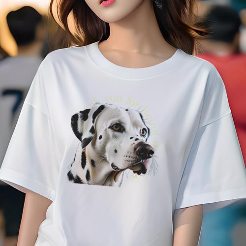 Tシャツ レディース 犬ファン 半袖 春夏 犬柄 プリント カジュアル かわいい 人間用 フィットネス ダンス 犬 ダルメシアン ダルメシアン 白黒 ティシャツ 動物 Tシャツ レディース 犬ファン 半袖 春夏 犬柄 プリント カジュアル かわいい 人間用 フィットネス ダンス 犬 ダルメシアン ダルメシアン 白黒 ティシャツ 動物