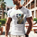 Tシャツ メンズ キッズ 犬ファン 半袖 春夏 犬柄 プリント カジュアル かわいい 人間用 フィットネス ダンス サングラス その他 コート
