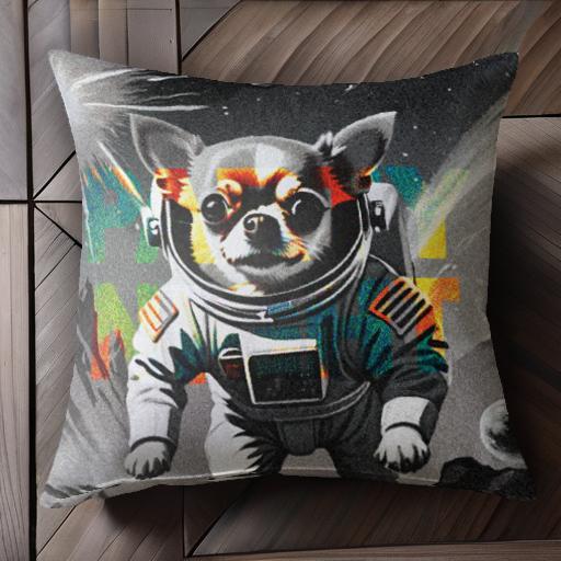 宇宙飛行士 チワワ 宇宙 惑星 星 クッションカバー 45×45cm アニマル柄 おしゃれ 可愛い クッション本体付き 正方形 犬ファン 宇宙飛行士 チワワ 宇宙 惑星 星 クッションカバー 45×45cm アニマル柄 おしゃれ 可愛い クッション本体付き 正方形 犬ファン