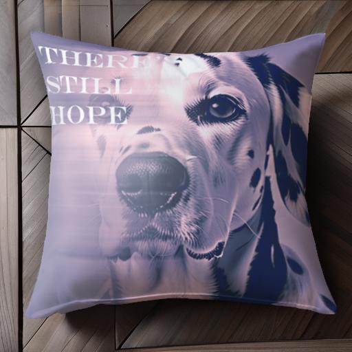 希望 ダルメシアン ポジティブ 犬 癒し かわいい クッションカバー 45×45cm アニマル柄 おしゃれ 可愛..