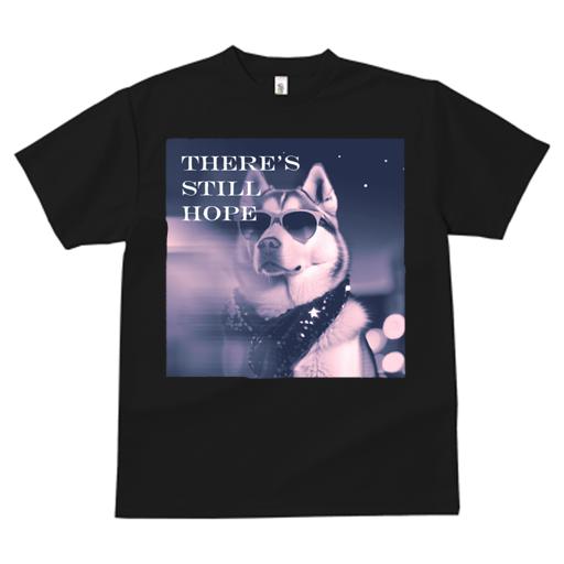 Tシャツ レディース 犬ファン 半袖 春夏 犬柄 プリント カジュアル かわいい 人間用 フィットネス ダンス サングラス ハスキー犬 スカーフ 希望