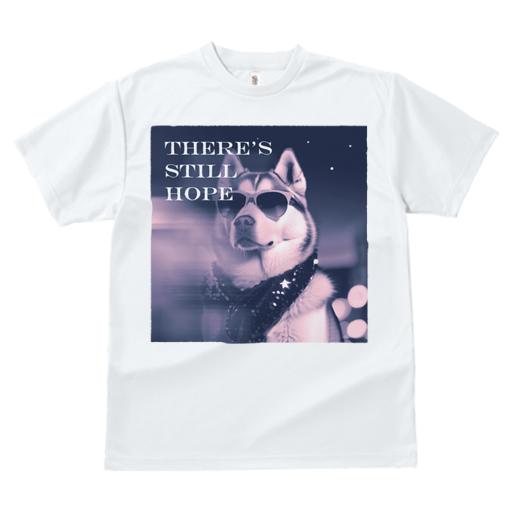 Tシャツ レディース 犬ファン 半袖 春夏 犬柄 プリント カジュアル かわいい 人間用 フィットネス ダンス サングラス ハスキー犬 スカーフ 希望