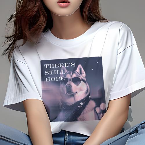 Tシャツ レディース 犬ファン 半袖 春夏 犬柄 プリント カジュアル かわいい 人間用 フィットネス ダンス サングラス ハスキー犬 スカーフ 希望 Tシャツ レディース 犬ファン 半袖 春夏 犬柄 プリント カジュアル かわいい 人間用 フィットネス ダンス サングラス ハスキー犬 スカーフ 希望