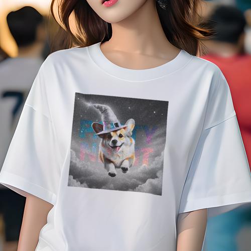 Tシャツ レディース 犬ファン 半袖 春夏 犬柄 プリント カジュアル かわいい 人間用 フィットネス ダン..