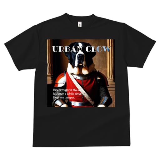 Tシャツ レディース 犬ファン 半袖 春夏 犬柄 プリント カジュアル かわいい 人間用 フィットネス ダンス 騎士 セントバーナード コスプレ 鎧 面白い