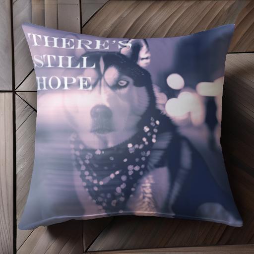 バンダナ シベリアンハスキー 夜 街灯 ぼかし クッションカバー 45×45cm アニマル柄 おしゃれ 可愛い ..