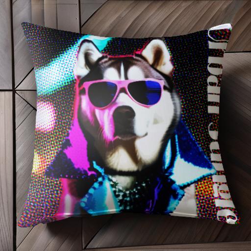 サングラス シベリアンハスキー 派手な背景 アクセサリー クッションカバー 45×45cm アニマル柄 おしゃれ 可愛い クッション本体付き 正方形 犬ファン サングラス シベリアンハスキー 派手な背景 アクセサリー クッションカバー 45×45cm アニマル柄 おしゃれ 可愛い クッション本体付き 正方形 犬ファン