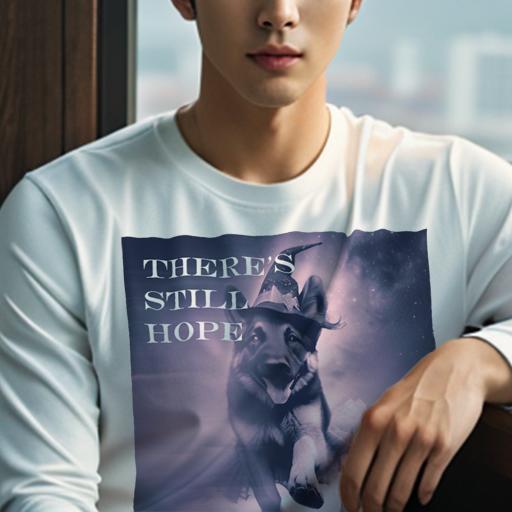 長袖Tシャツ 人間用 メンズ 秋春夏 プリント レジャー アウトドア カジュアル かわいい 犬ファン 魔法..