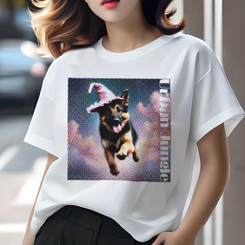 Tシャツ レディース 犬ファン 半袖 