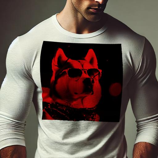 長袖Tシャツ 人間用 メンズ 秋春夏 プリント レジャー アウトドア カジュアル かわいい 犬ファン サングラス シベリアンハスキー バンダナ 夜景