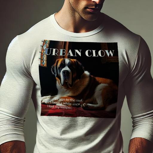 長袖Tシャツ 人間用 メンズ 秋春夏 プリント レジャー アウトドア カジュアル かわいい 犬ファン 絨毯 ..