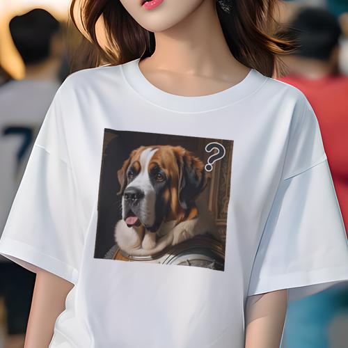Tシャツ レディース 犬ファン 半袖 春夏 犬柄 プリント カジュアル かわいい 人間用 フィットネス ダン..