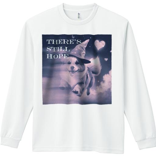 長袖Tシャツ 人間用 メンズ 秋春夏 プリント レジャー アウトドア カジュアル かわいい 犬ファン ハート コーギー 魔法の帽子