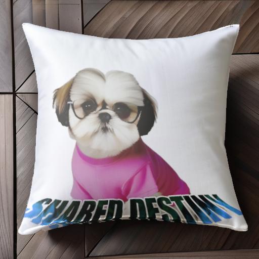 クッションカバー 45×45cm アニマル柄 おしゃれ 可愛い クッション本体付き 正方形 犬ファン