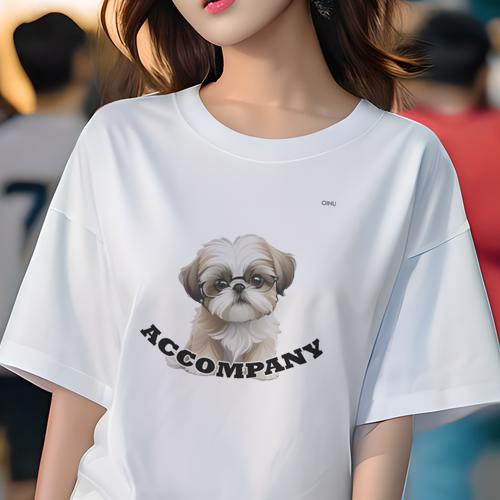 Tシャツ レディース 犬ファン 半袖 春夏 犬柄 プリント カジュアル かわいい 人間用 フィットネス ダンス クッションカバー 45×45cm アニマル柄 おしゃれ 可愛い クッション本体付き Tシャツ レディース 犬ファン 半袖 春夏 犬柄 プリント カジュアル かわいい 人間用 フィットネス ダンス クッションカバー 45×45cm アニマル柄 おしゃれ 可愛い クッション本体付き