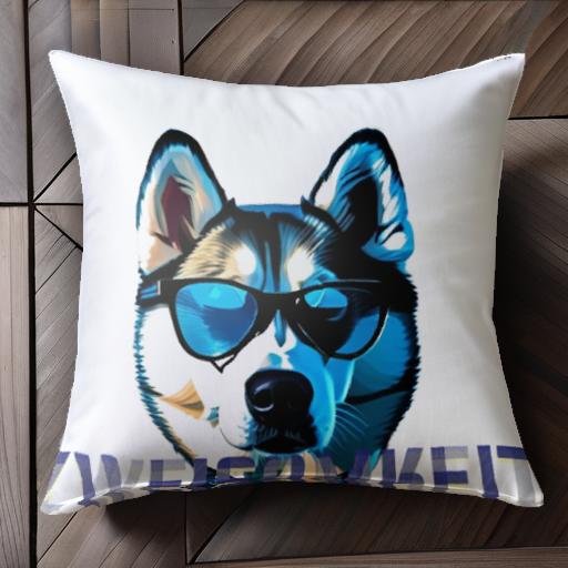 クッションカバー 45×45cm アニマル柄 おしゃれ 可愛い クッション本体付き 正方形 犬ファン