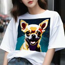 Tシャツ メンズ キッズ 犬ファン 半袖 春夏 犬柄 プリント カジュアル かわいい 人間用 フィットネス ダンス クッションカバー 45×45cm アニマル柄 おしゃれ 可愛い クッション本体付き