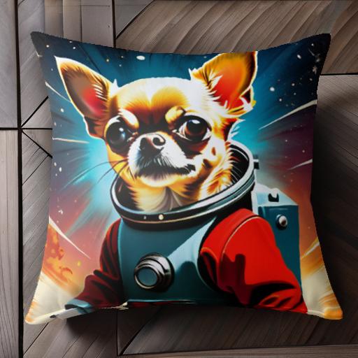 クッションカバー 45×45cm アニマル柄 おしゃれ 可愛い クッション本体付き 正方形 犬ファン