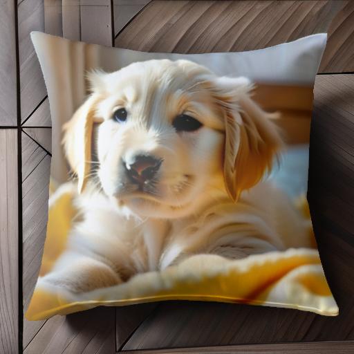 子犬 ゴールデンレトリバー 可愛い ベッド 暖かい クッションカバー 45×45cm アニマル柄 おしゃれ クッション本体付き 正方形 犬ファン 子犬 ゴールデンレトリバー 可愛い ベッド 暖かい クッションカバー 45×45cm アニマル柄 おしゃれ クッション本体付き 正方形 犬ファン