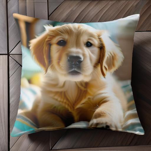子犬 ゴールデンレトリバー かわいい ベッド クッションカバー 45×45cm アニマル柄 おしゃれ 可愛い クッション本体付き 正方形 犬ファン 子犬 ゴールデンレトリバー かわいい ベッド クッションカバー 45×45cm アニマル柄 おしゃれ 可愛い クッション本体付き 正方形 犬ファン
