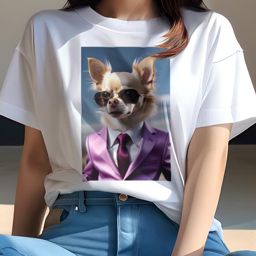 Tシャツ レディース 犬ファン 半袖 
