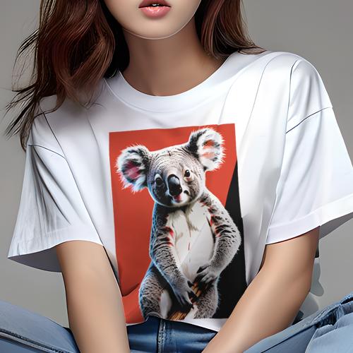 Tシャツ レディース 犬ファン 半袖 春夏 犬柄 プリント カジュアル かわいい 人間用 フィットネス ダンス コアラ 動物 かわいい 哺乳類 オーストラリア Tシャツ レディース 犬ファン 半袖 春夏 犬柄 プリント カジュアル かわいい 人間用 フィットネス ダンス コアラ 動物 かわいい 哺乳類 オーストラリア
