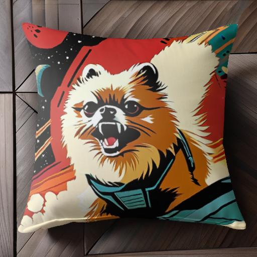 宇宙 ポメラニアン 月 星 クッションカバー 45×45cm アニマル柄 おしゃれ 可愛い クッション本体付き 正方形 犬ファン 宇宙 ポメラニアン 月 星 クッションカバー 45×45cm アニマル柄 おしゃれ 可愛い クッション本体付き 正方形 犬ファン