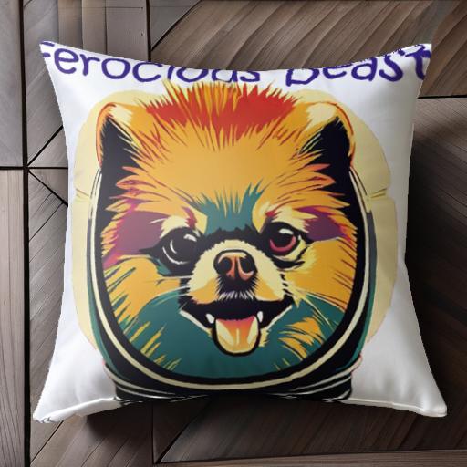 宇宙飛行士 ポメラニアン ヘルメット クッションカバー 45×45cm アニマル柄 おしゃれ 可愛い クッショ..